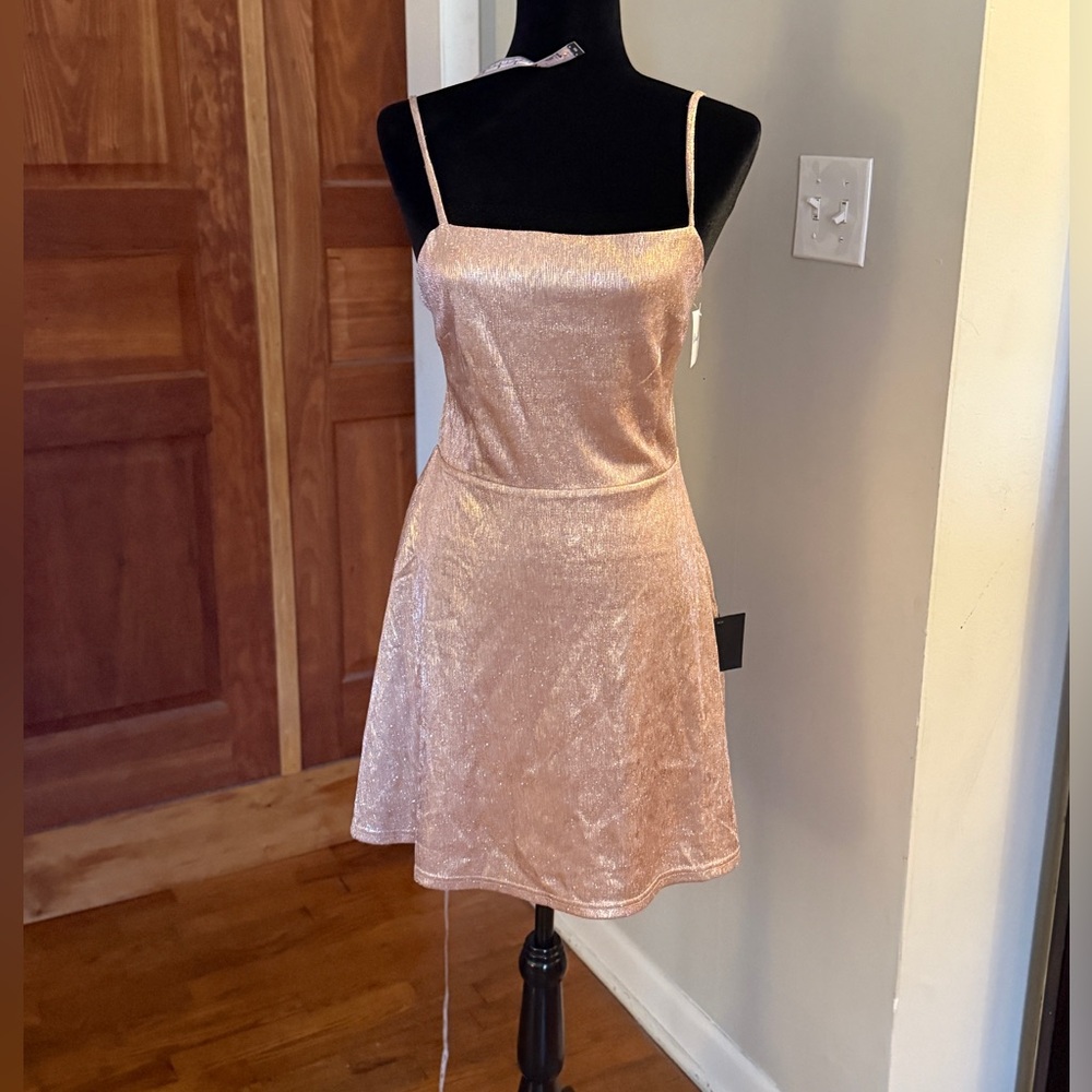 Lulus Pink Spaghetti Strap Dress